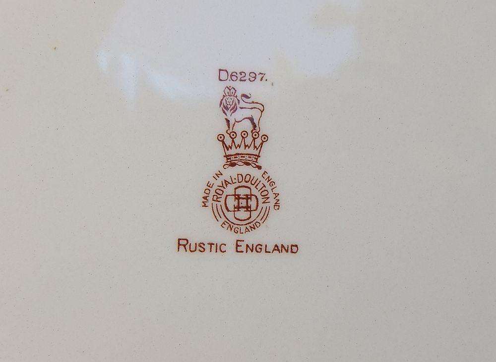 A vintage porcelain display plate by Royal Doulton entitled Rustic England