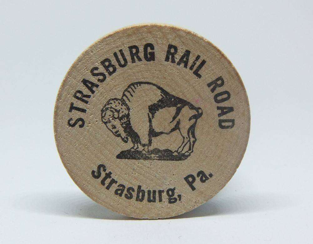 American wooden nickel token -