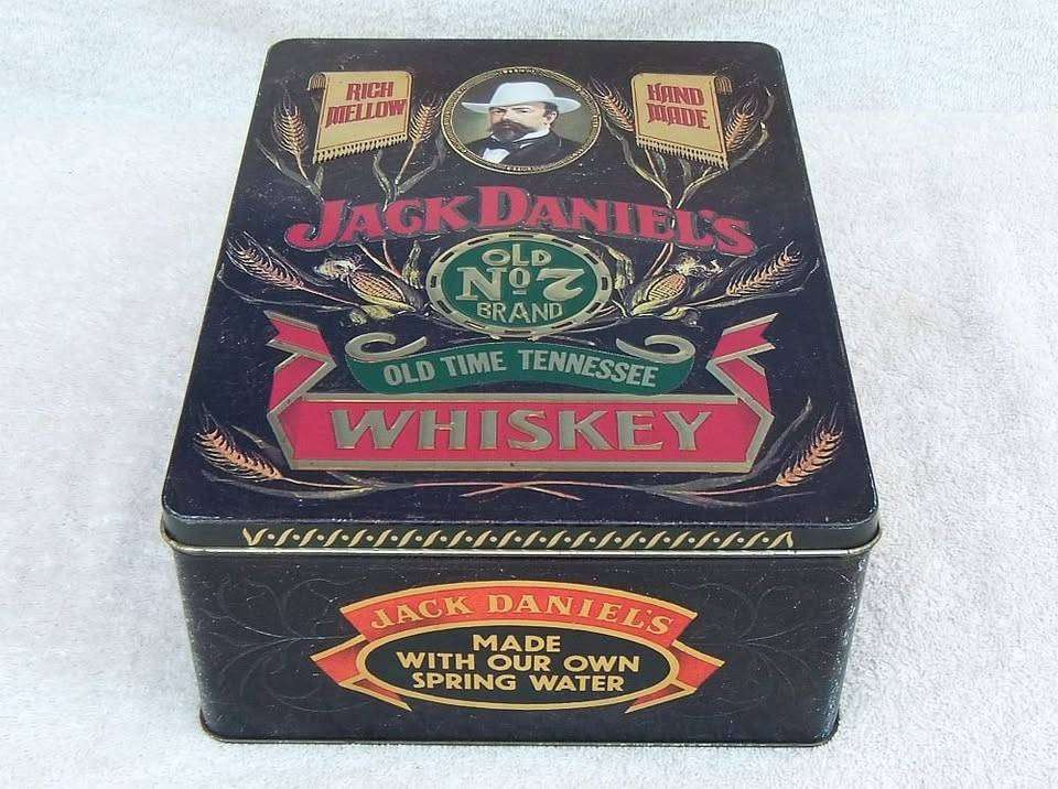 A limited edition Jack Daniels tin canister