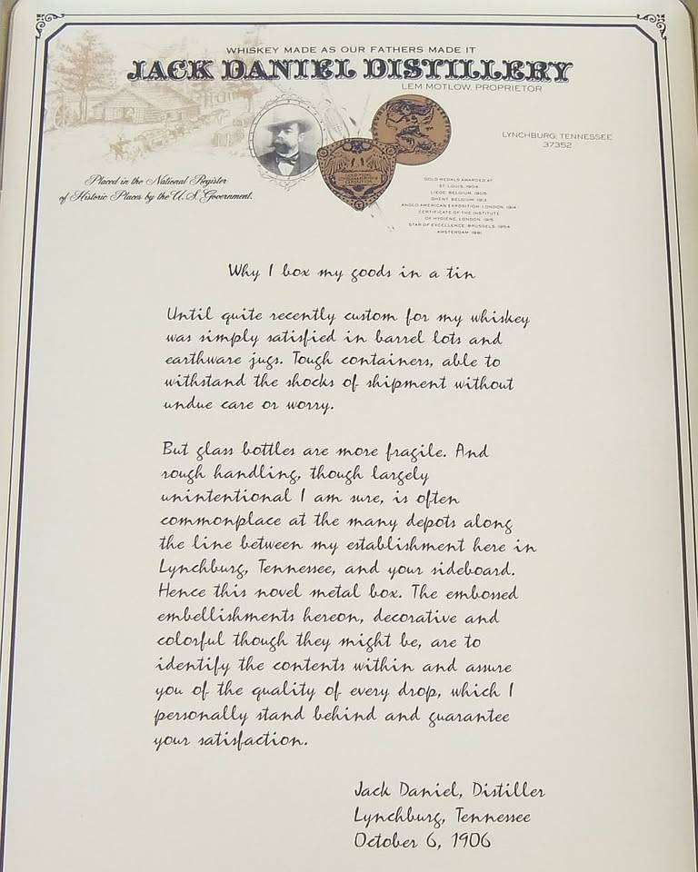 A limited edition Jack Daniels tin canister