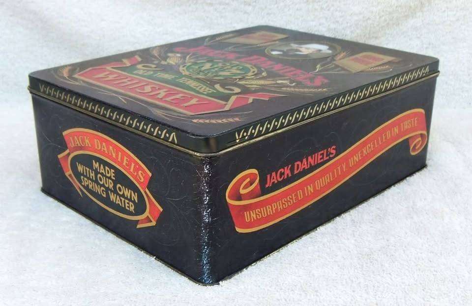 A limited edition Jack Daniels tin canister