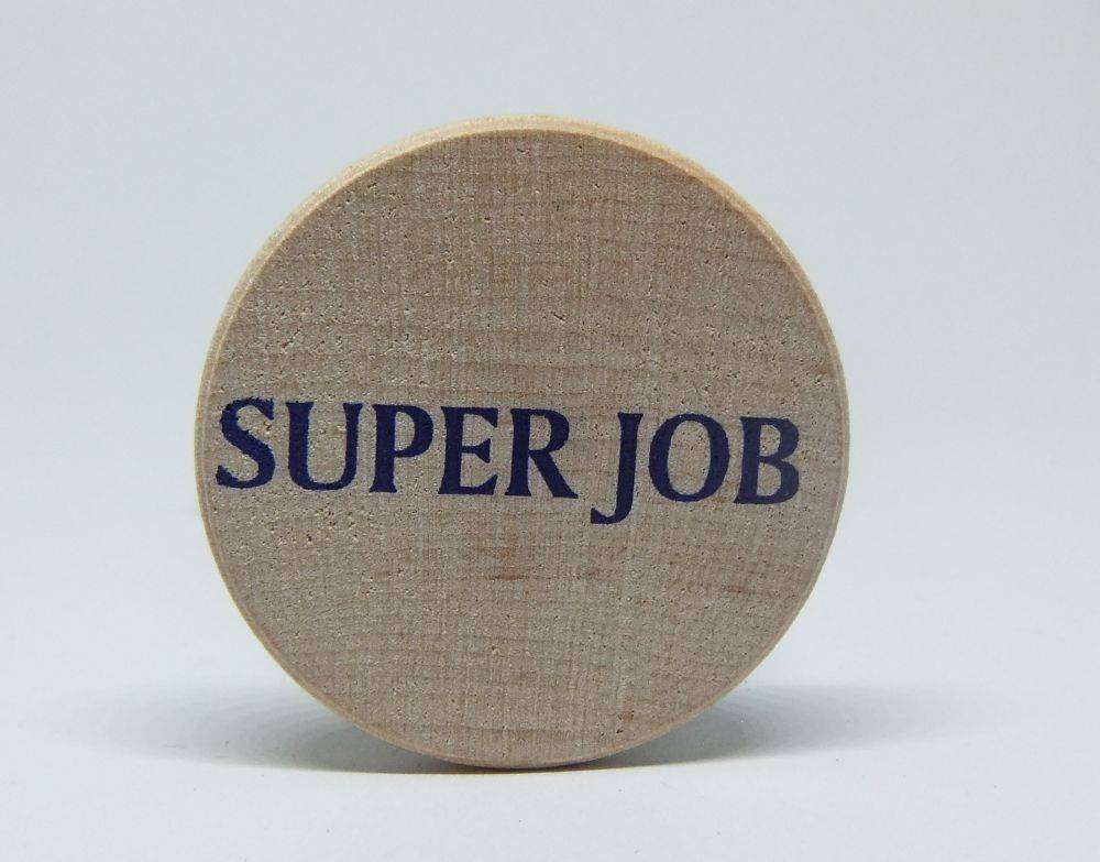 American wooden nickel token -