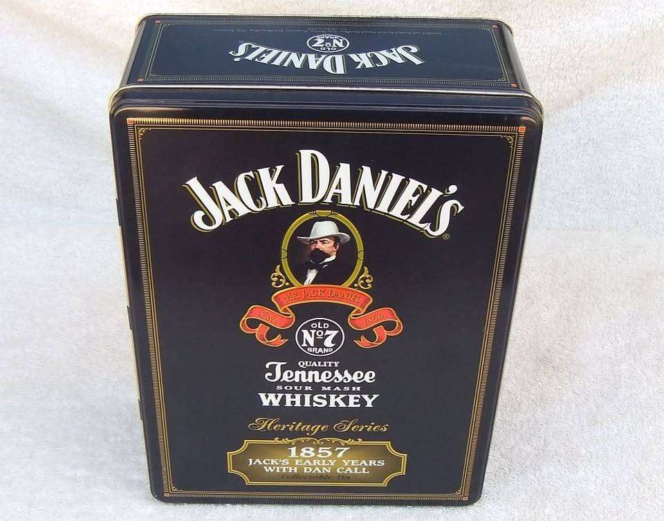 A limited edition Jack Daniels tin canister