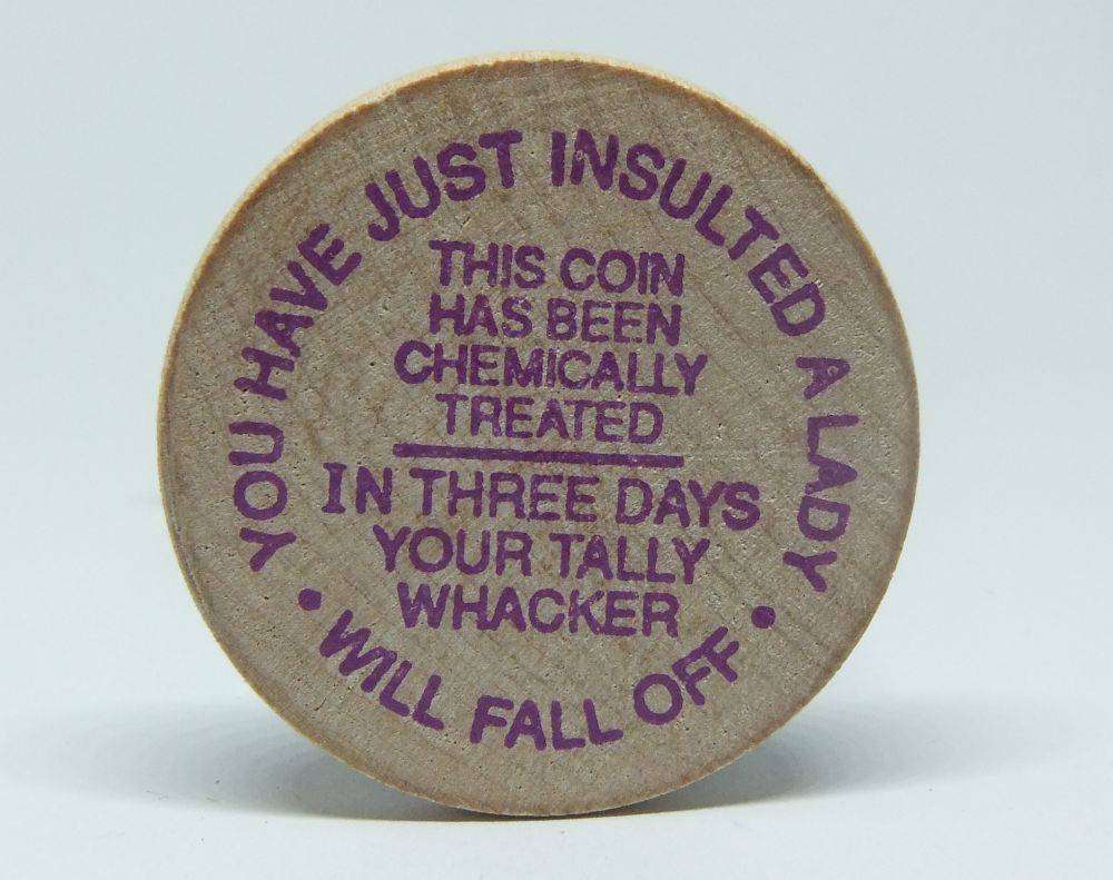 American wooden nickel token -