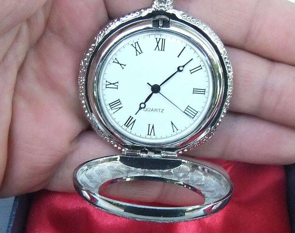 Six unused and boxed pocket watches from the Classic Pocket Watch collection with new batteries