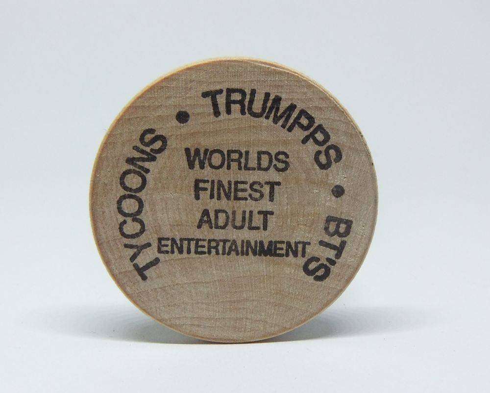 American wooden nickel token -