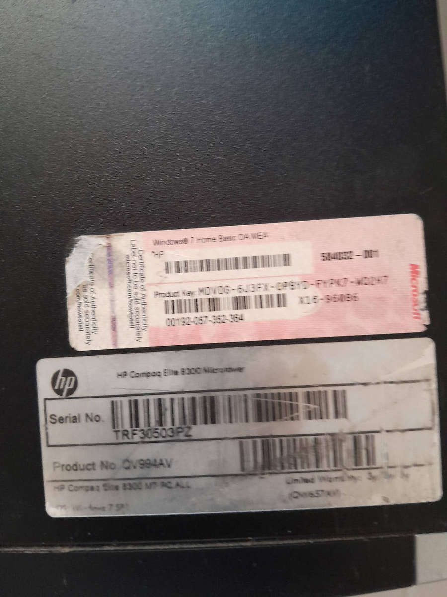 Hp Compaq elite 8300 tower