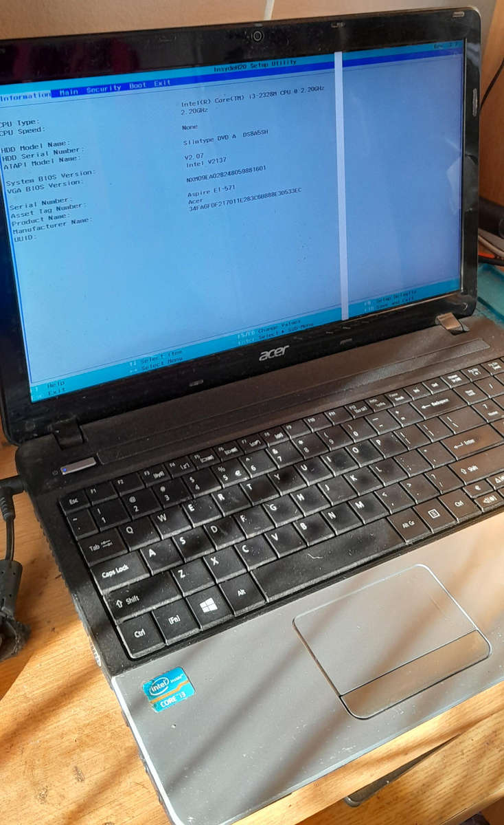 Acer Laptop Working Not Tested