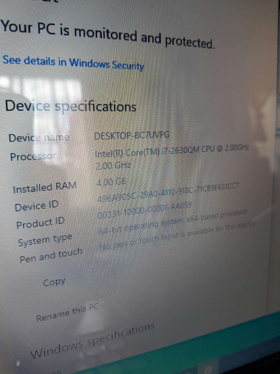 Dell inspiron laptop i7