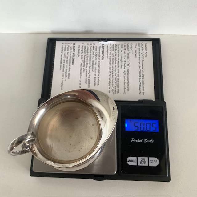 Hallmarked Silver Small Milk jug/ Creamer 50g