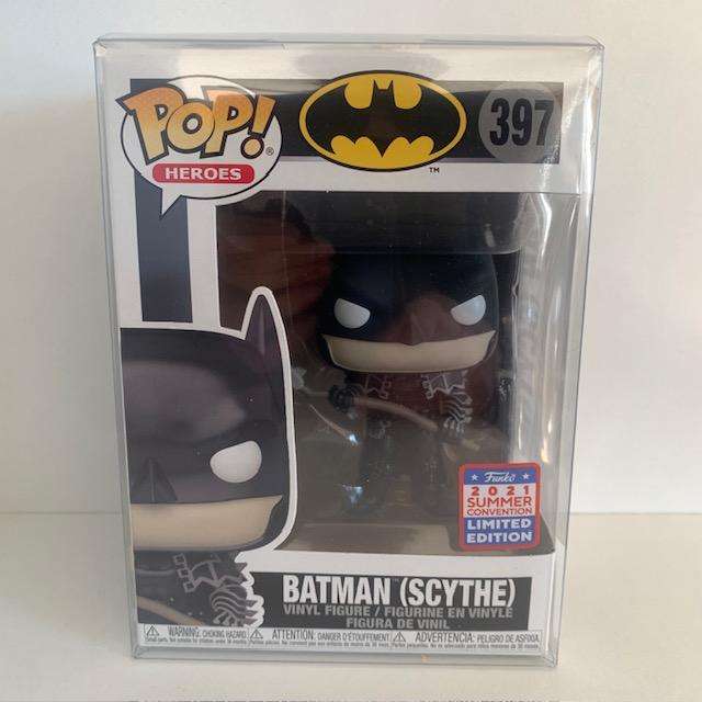 Batman Scythe Funko Pop #397, With Pop Protector
