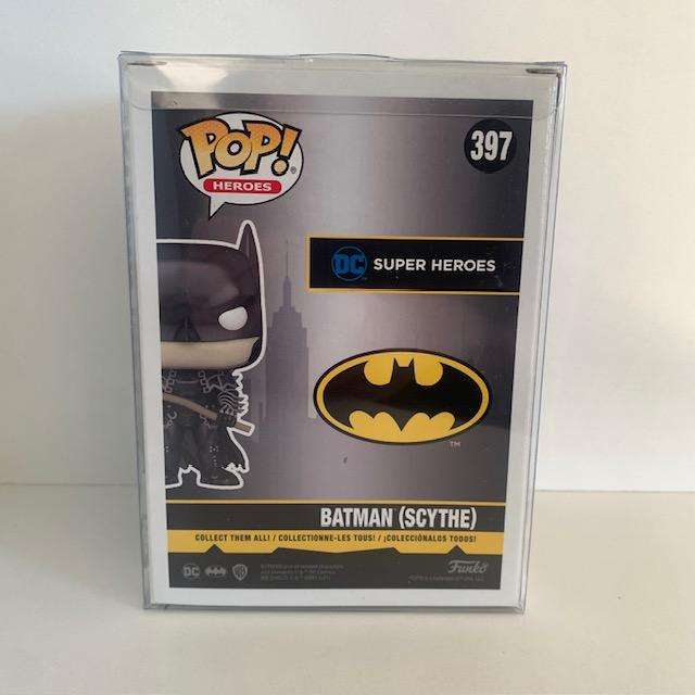 Batman Scythe Funko Pop #397, With Pop Protector