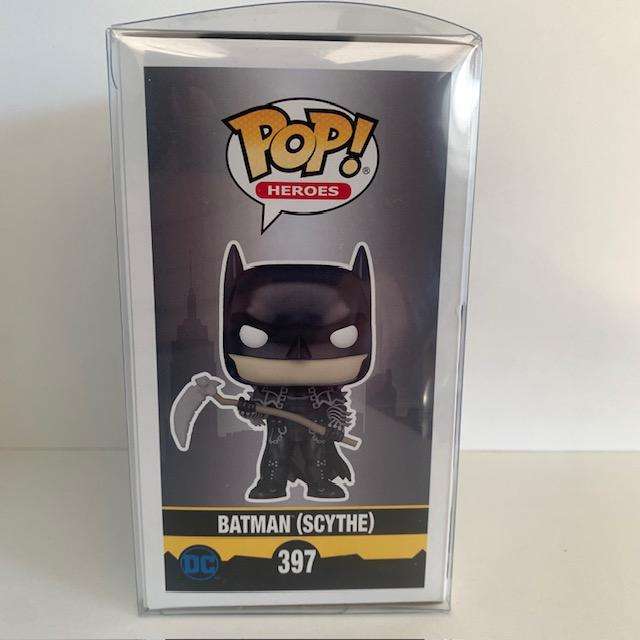 Batman Scythe Funko Pop #397, With Pop Protector