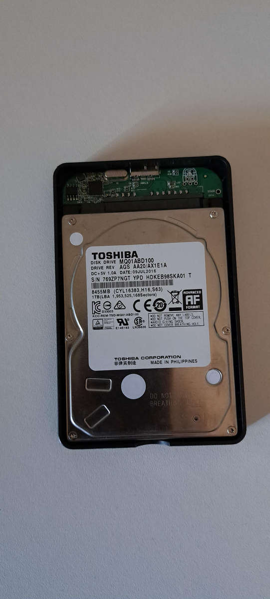 2x 1Tb harddrive