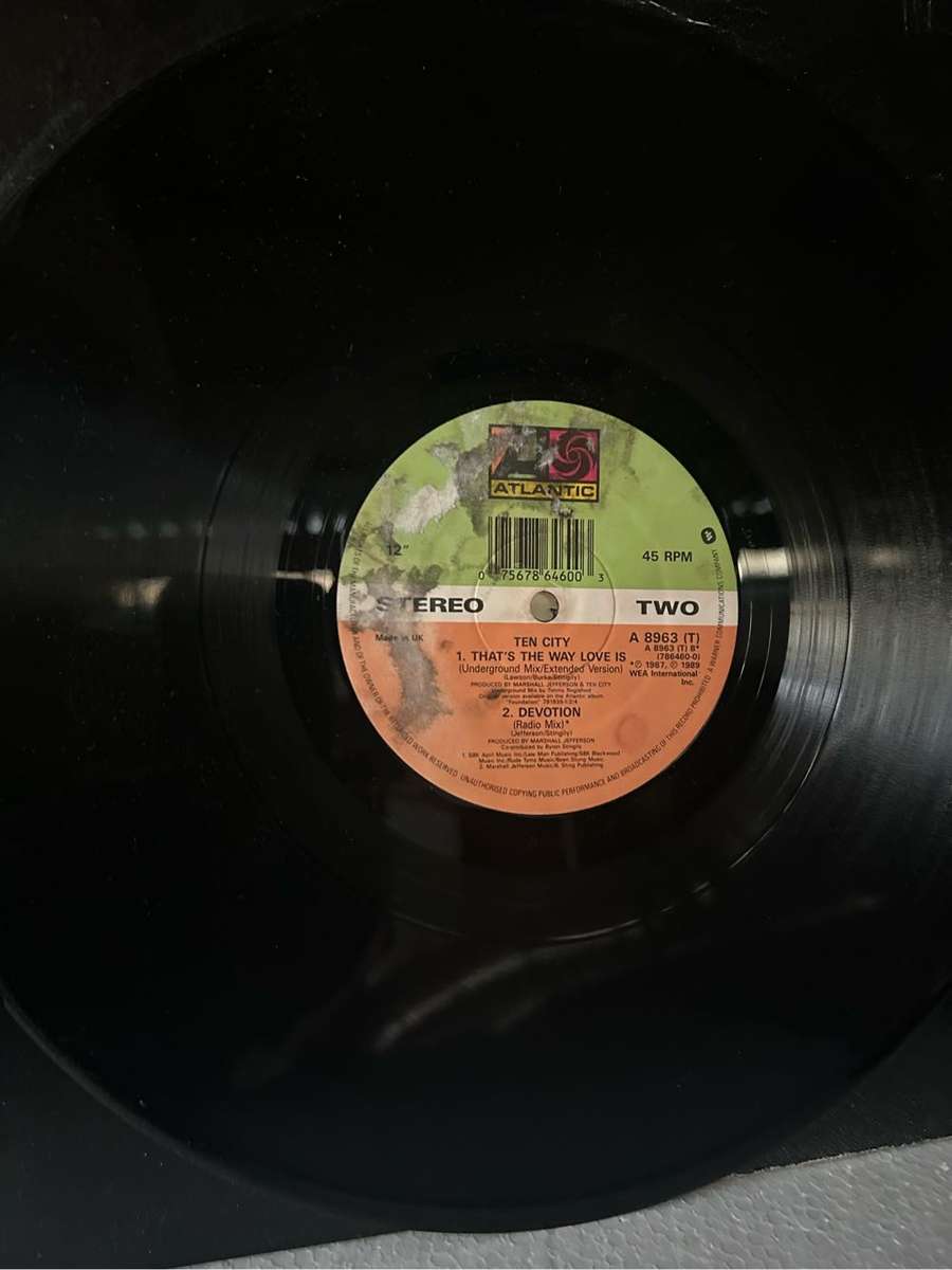 TEN CITY - THATS THE WAY LOVE IS 12 MAXI LP VINYL