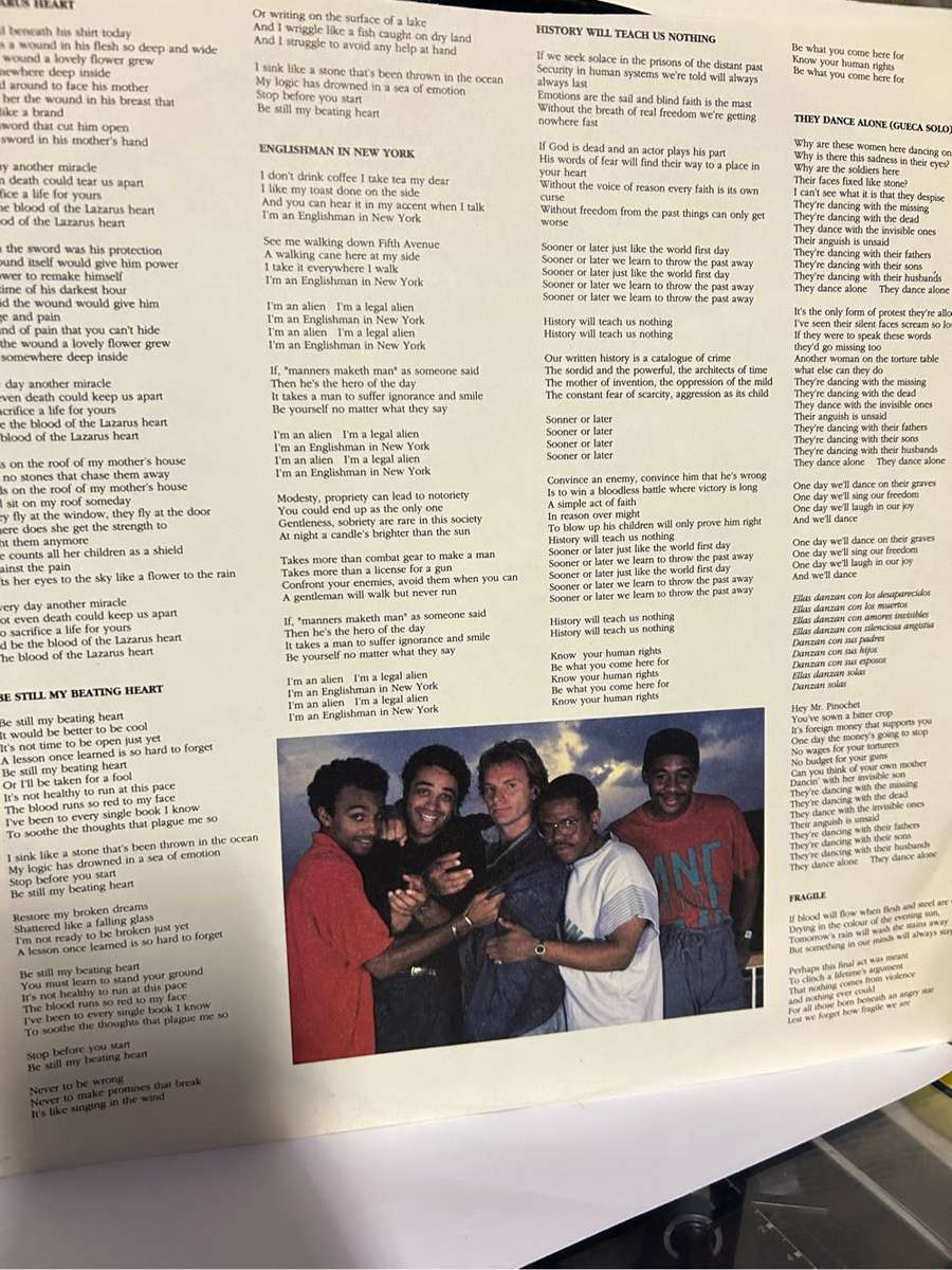 STING - NOTHING LIKE THE SUN 2LP VINYL