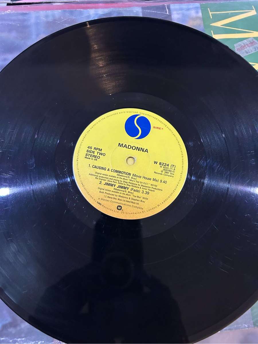 MADONNA CAUSING A COMMOTION MAXI 12 LP VINYL