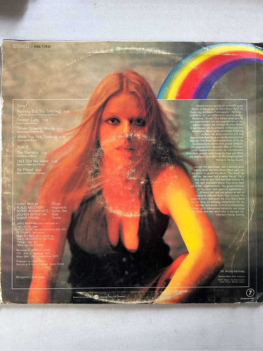 CHRIS BRAUN BAND - FOREIGN LADY LP VINYL