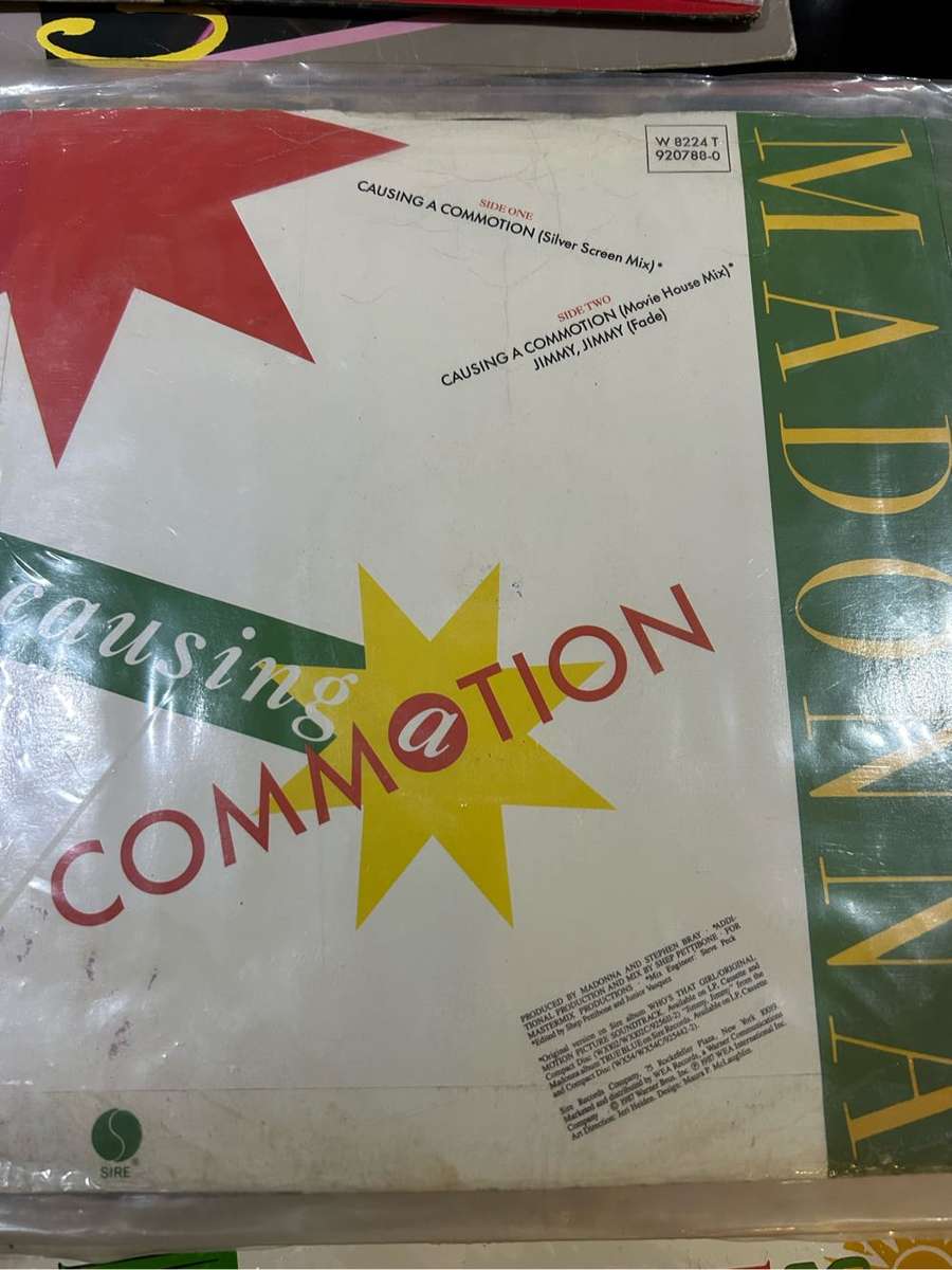 MADONNA CAUSING A COMMOTION MAXI 12 LP VINYL