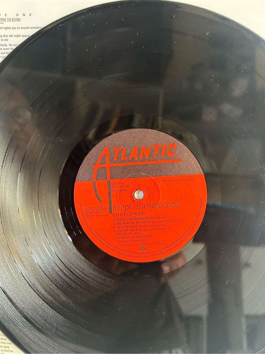 FOREIGNER - INSIDE INFORMATION LP VINYL