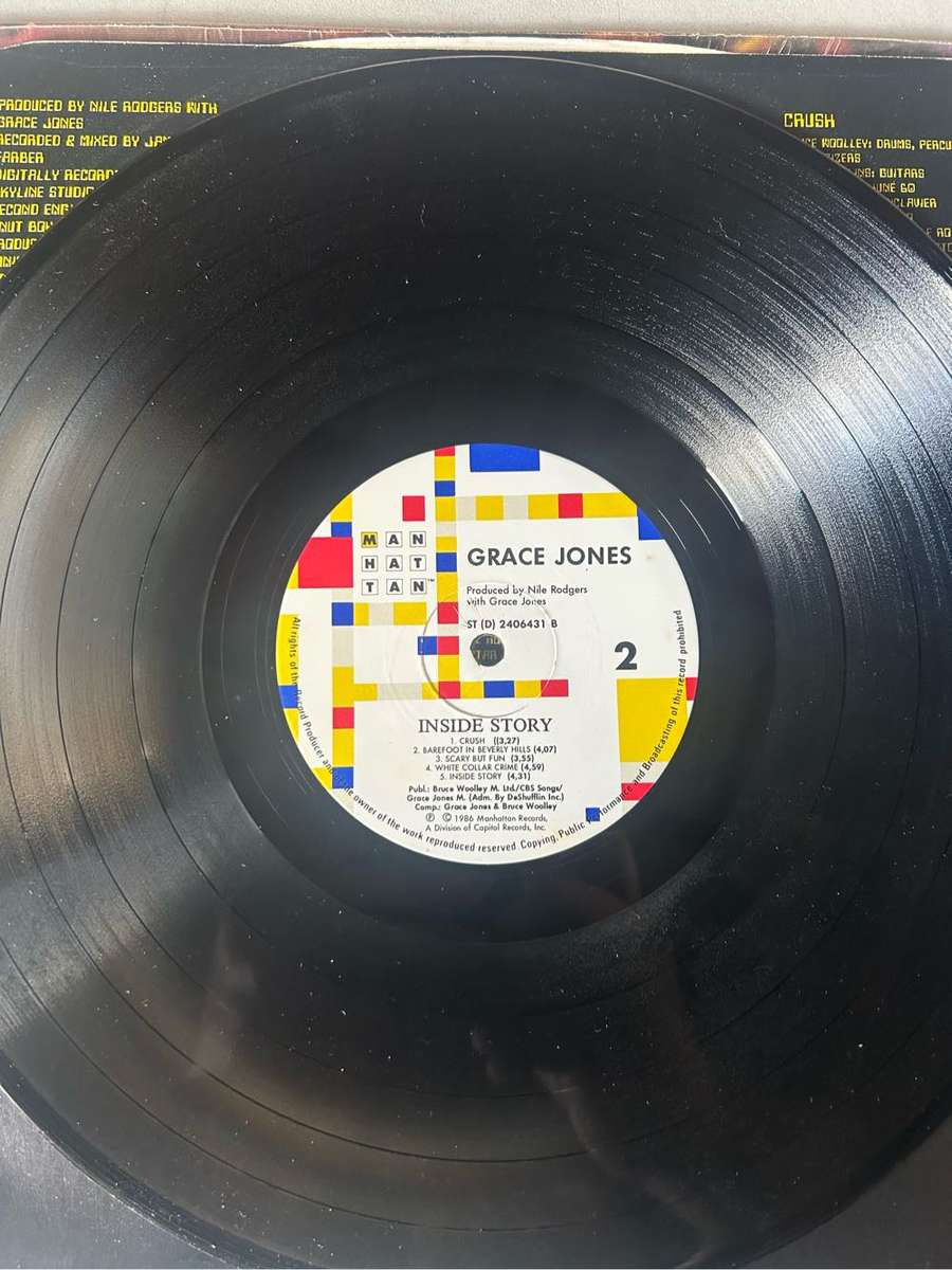 GRACE JONES - INSIDE STORY LP VINYL