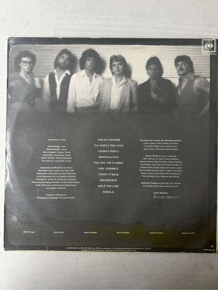 TOTO LP VINYL