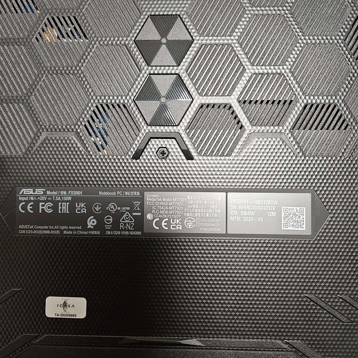 Asus Notebook FX506HF 11th Gen Intel Core i5-11400H up to 4.50 16GB 2TB SSD RTX 2050 Gaming Notebook