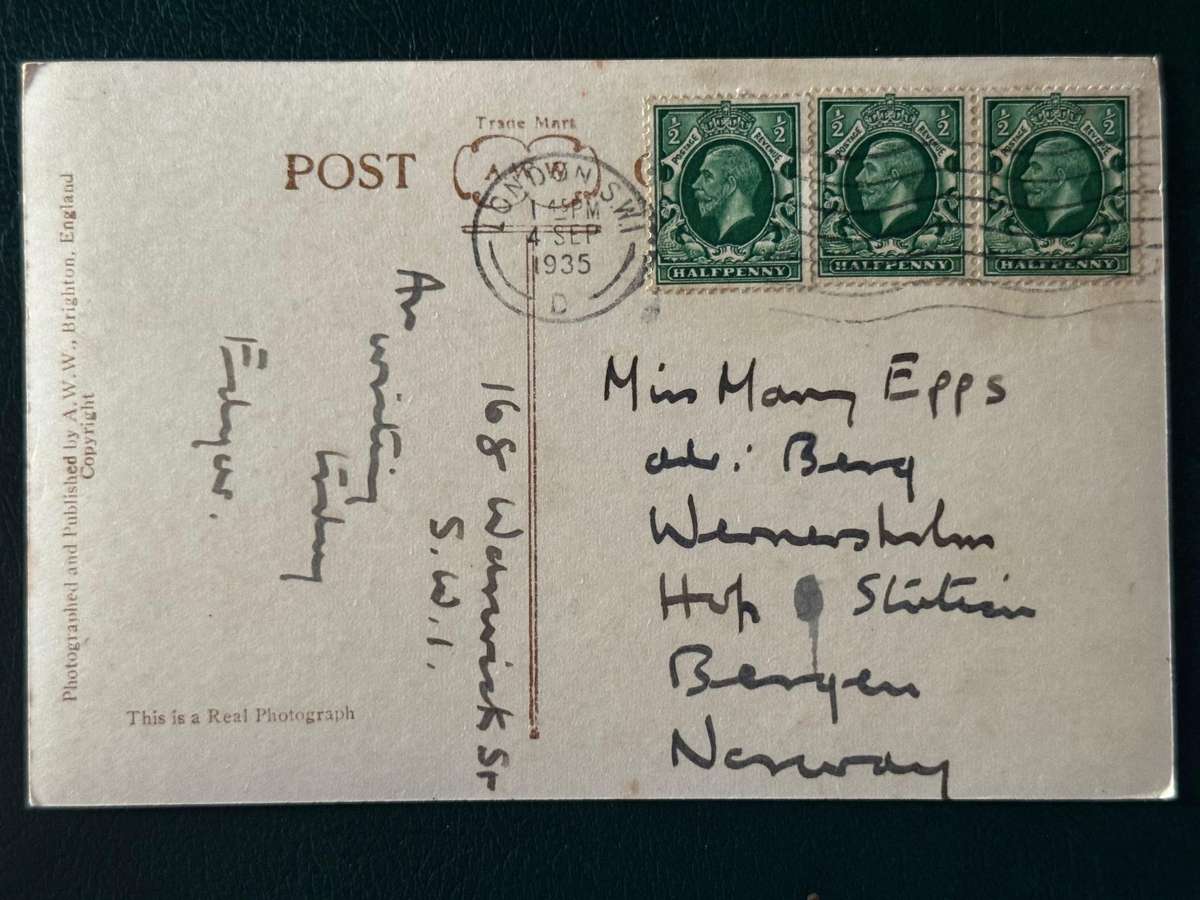 POSTCARD DYKE HILLS, BRIGHTON