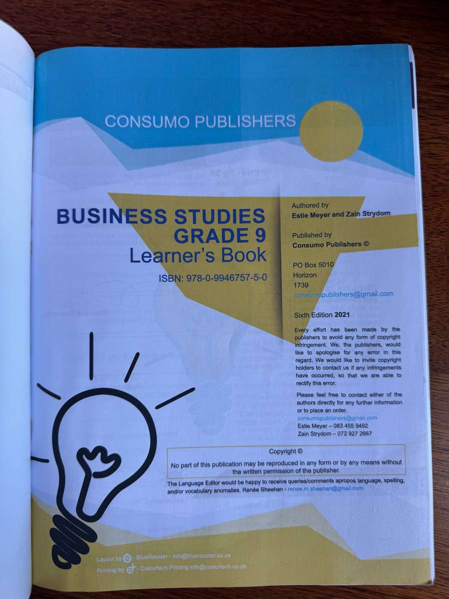 Business Studies and Economics - Grade 9 Learner's Book