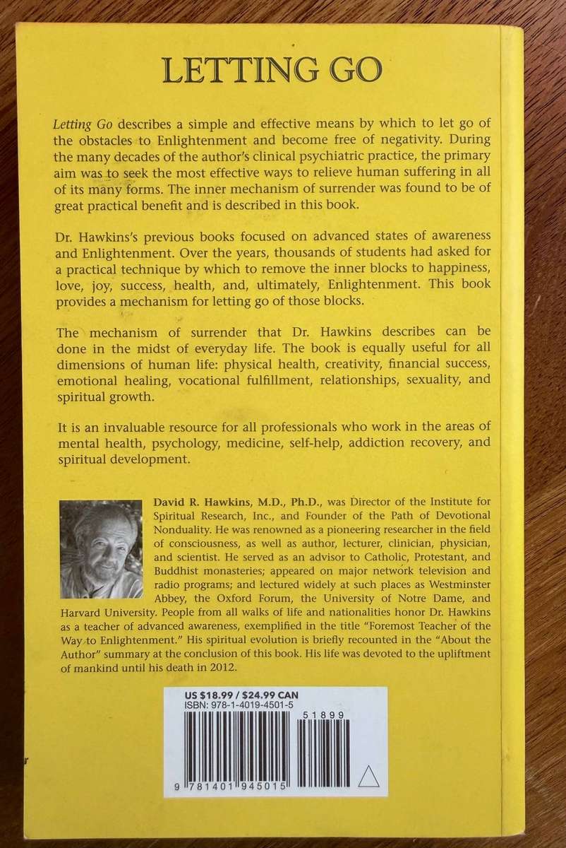 Letting Go - Dr. R Hawkins