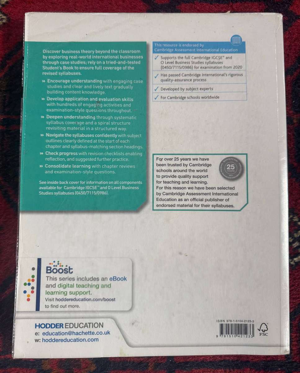 Cambridge IGCSE Business Studies 5th Edition