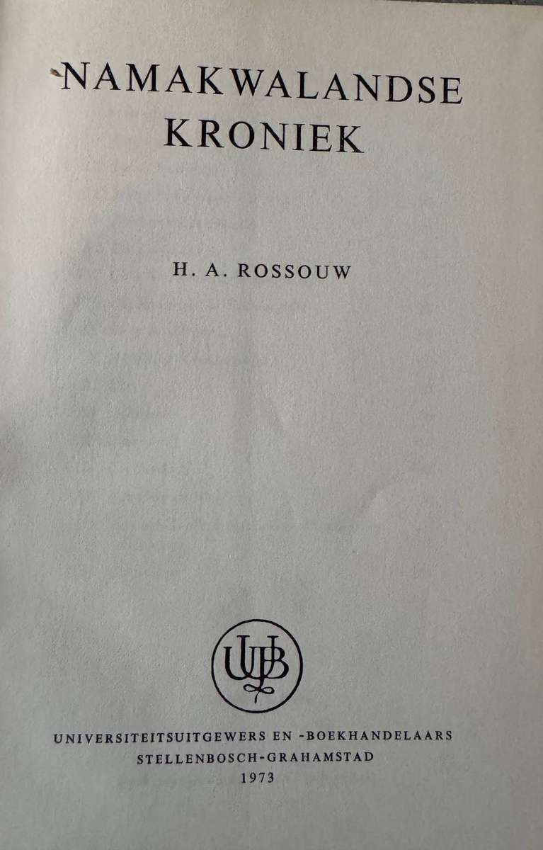 Namakwalandse Kroniek