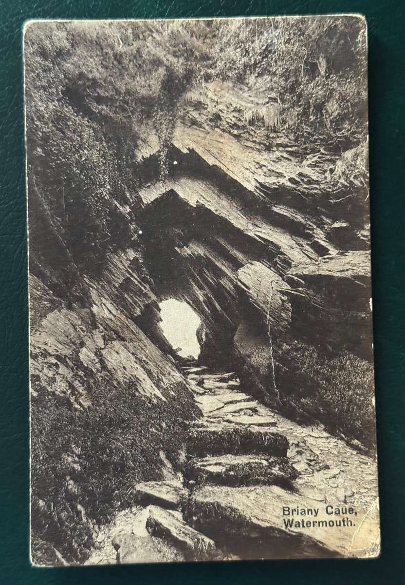POSTCARD BRIANY CAUE, WATERMOUTH