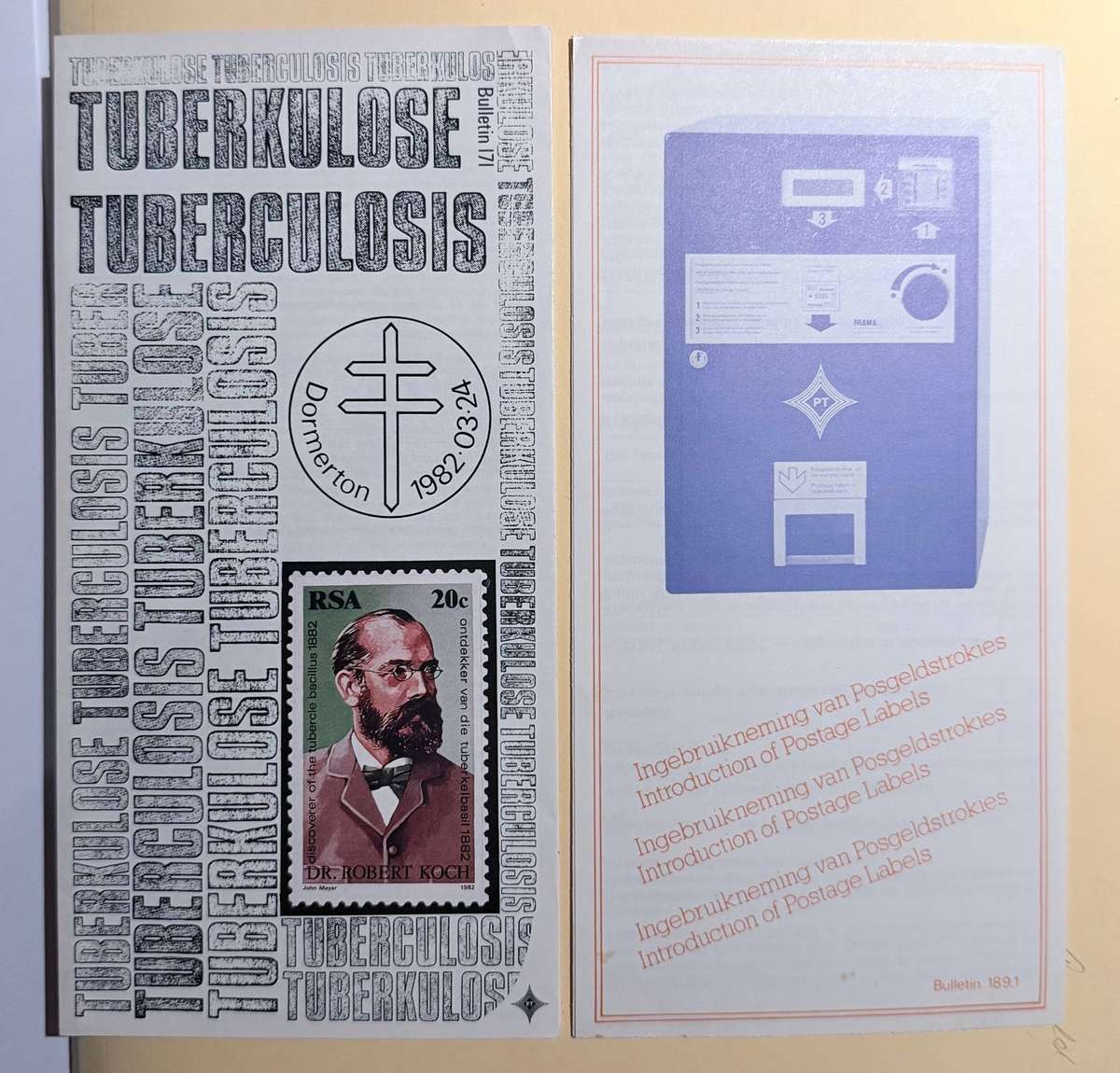 RSA POST-OFFICE STAMP ORDER PAMPHLET