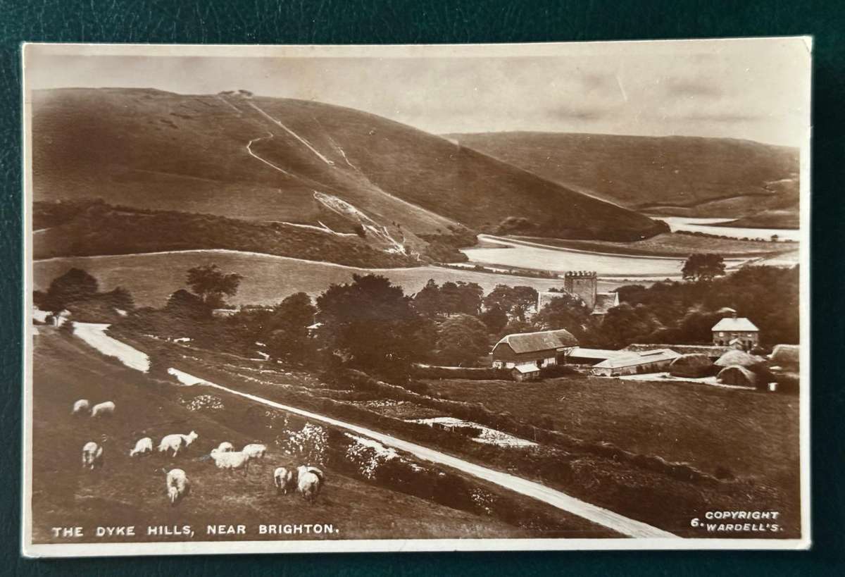 POSTCARD DYKE HILLS, BRIGHTON