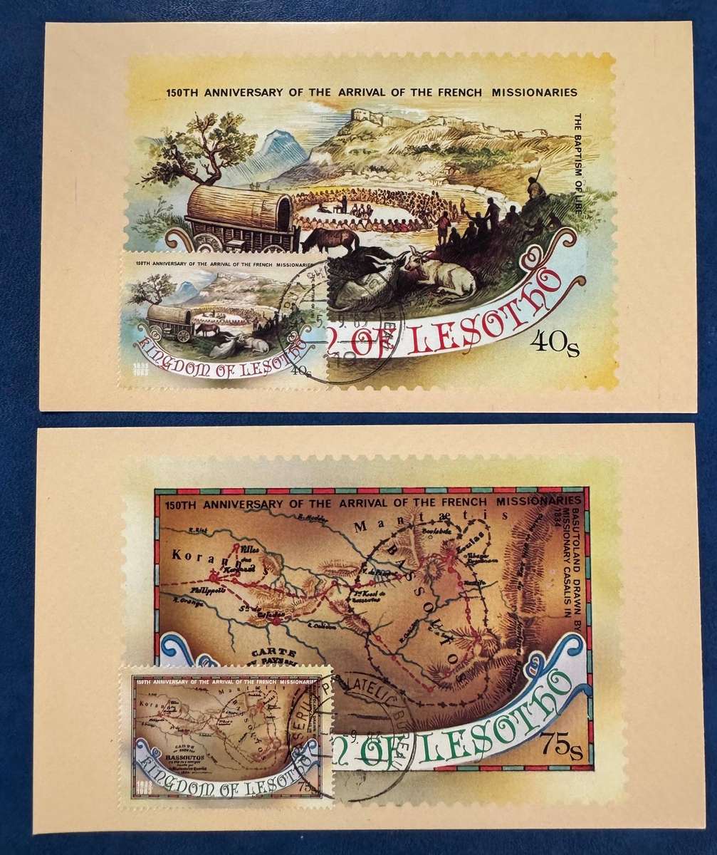 Kingdom of Lesotho Postcards - Errors