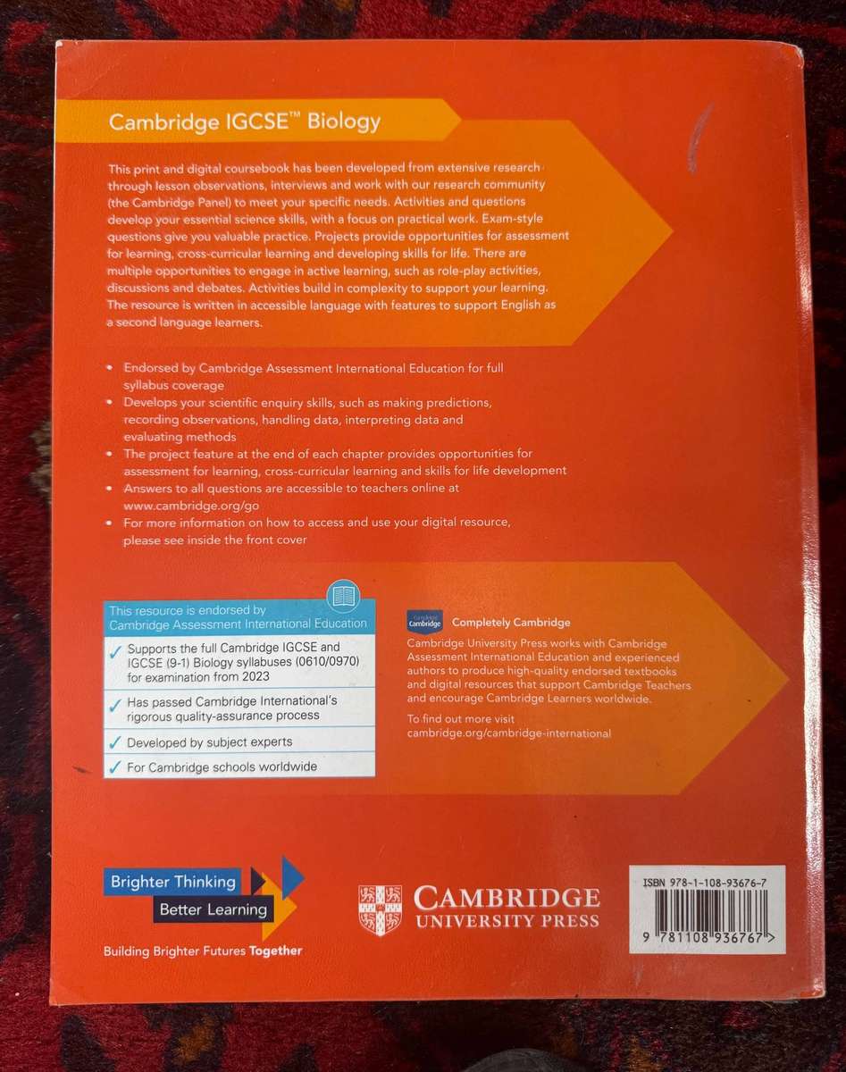 Cambridge IGCSE Biology Coursebook