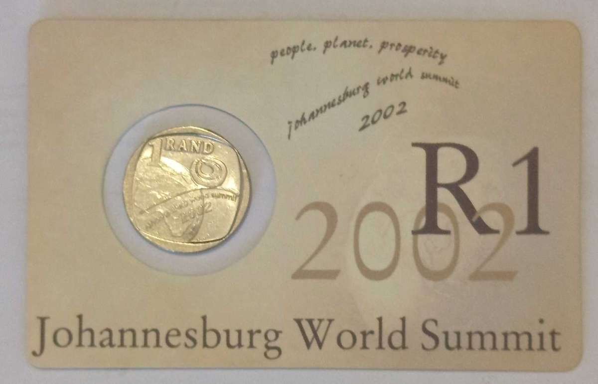 2002 1Rand Circulated Johannesburg World Summit