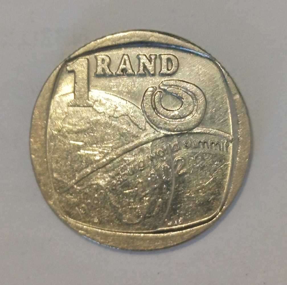 2002 1Rand Circulated Johannesburg World Summit