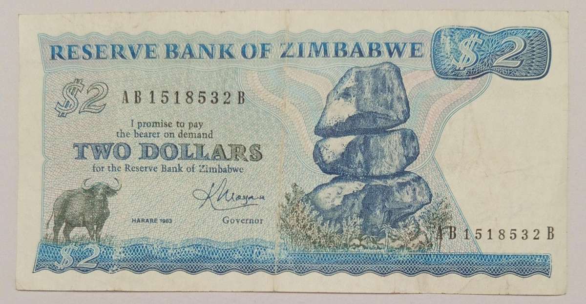 ZIMBABWE $2 BANKNOTE
