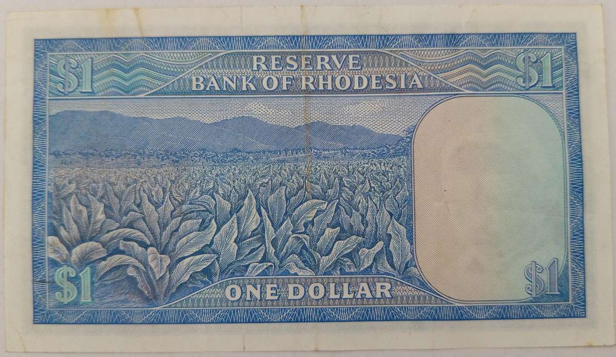 RHODESIA $1 BANKNOTE 'XF' CONDITION