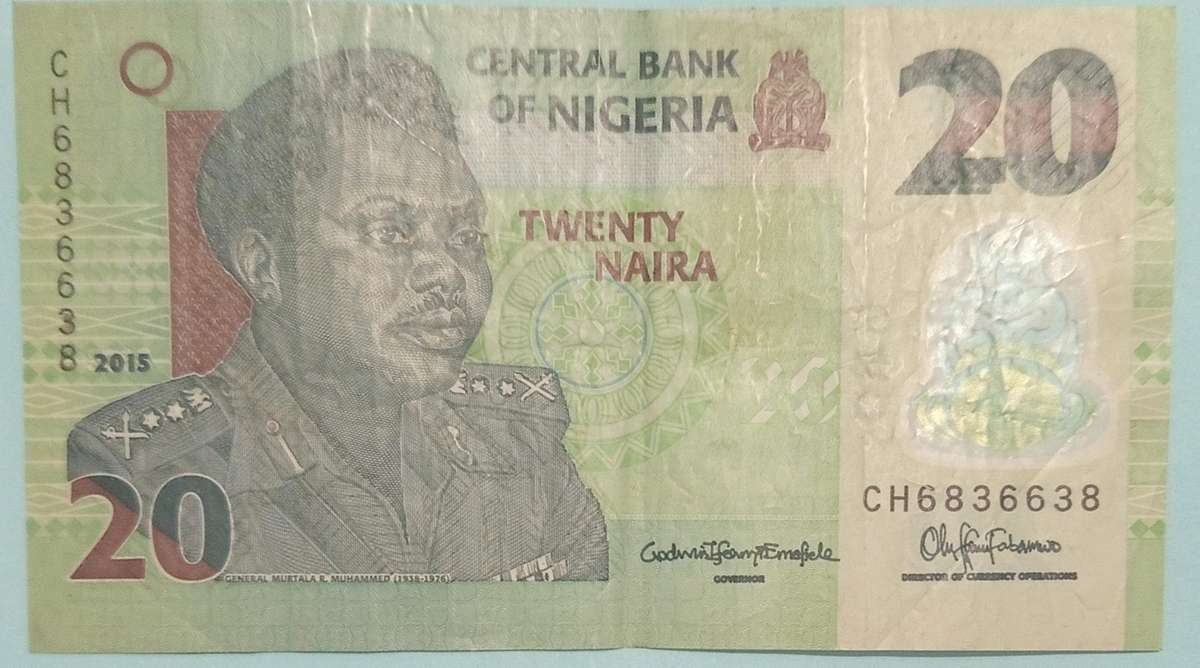 NIGERIA 20 NAIRA BANKNOTE