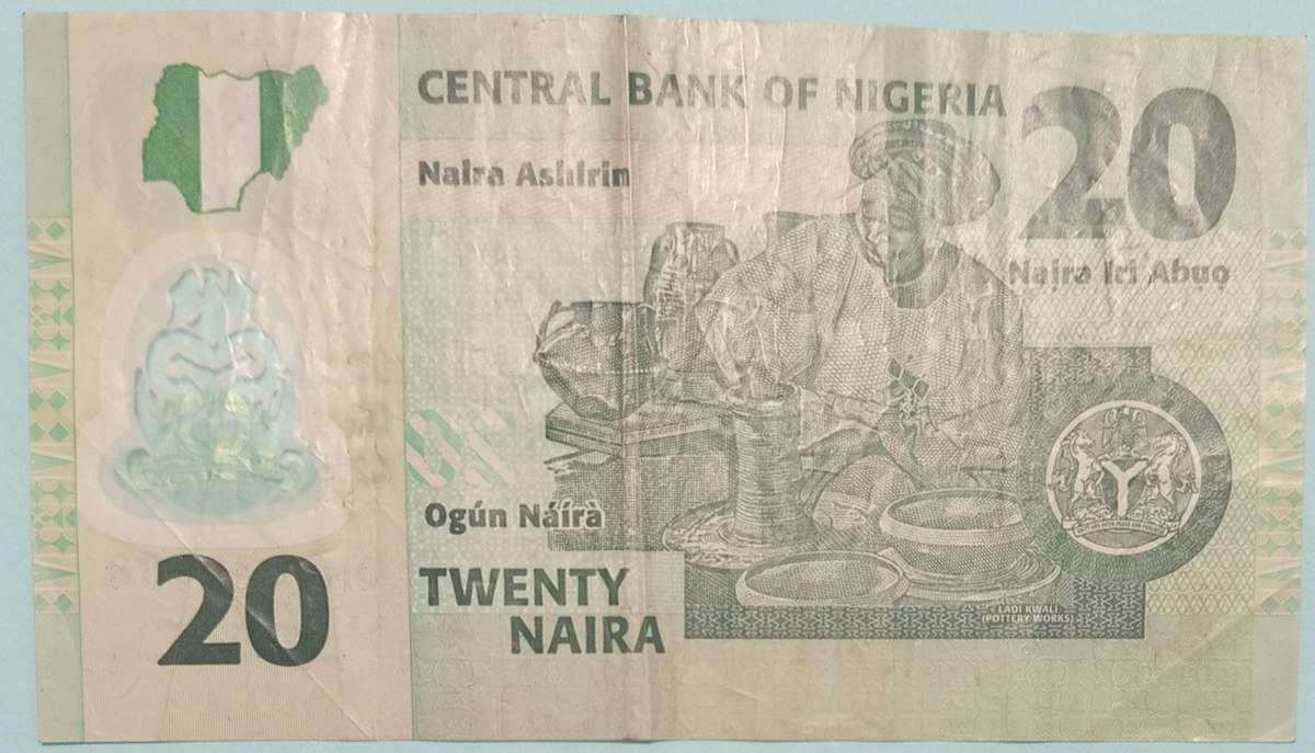 NIGERIA 20 NAIRA BANKNOTE