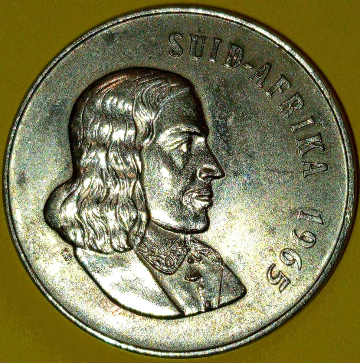 1965 AFRIKAANS FIFTY CENT COIN