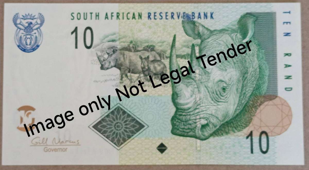 GILL MARCUS R10 BANKNOTE
