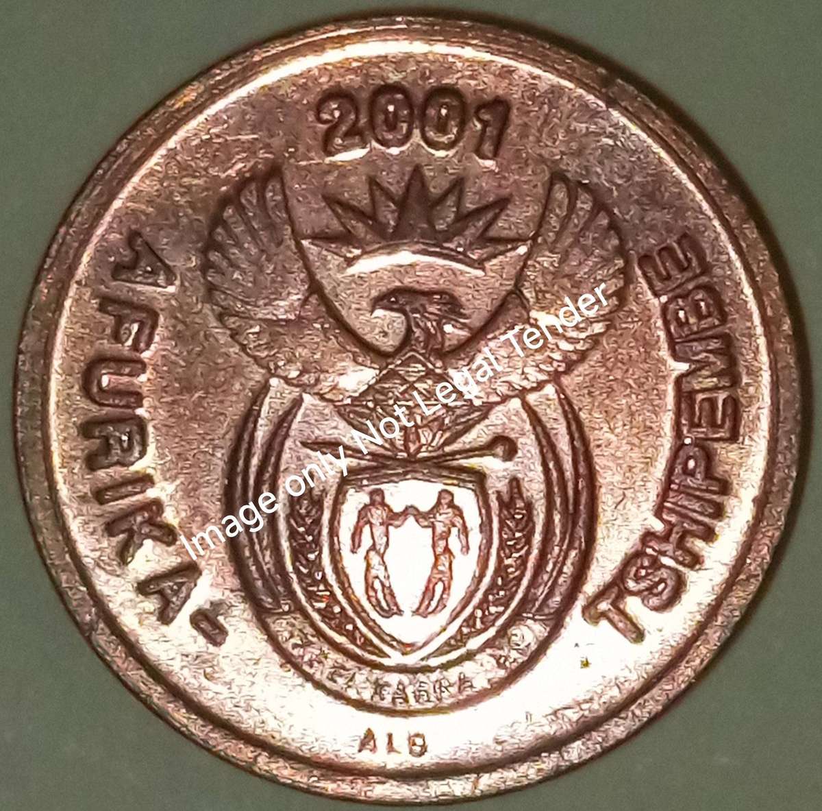 2001 TWO CENT COIN