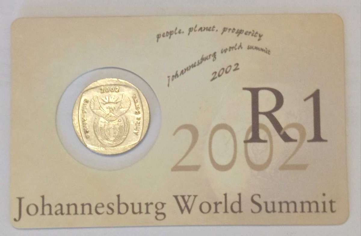 2002 1Rand Circulated Johannesburg World Summit
