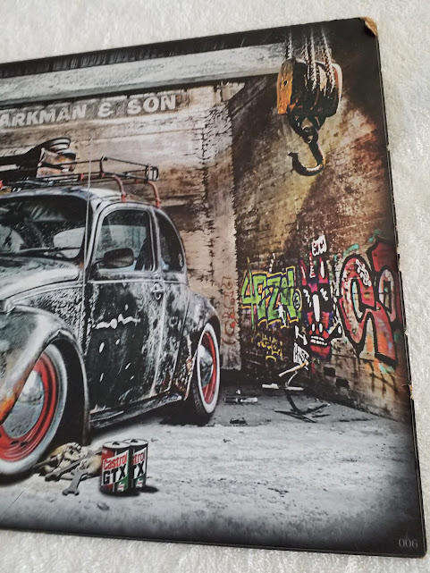 VINTAGE VOLKSWAGEN BEETLE - PRINT ON WOOD (LARGE)