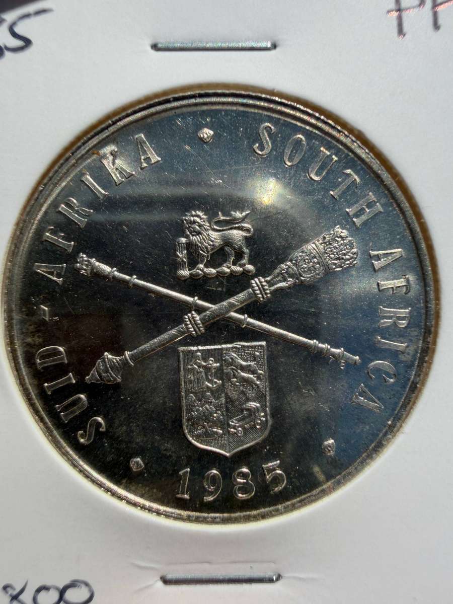 South Africa  1 Rand  1985  Parliament (19101985)  Proof  Silver