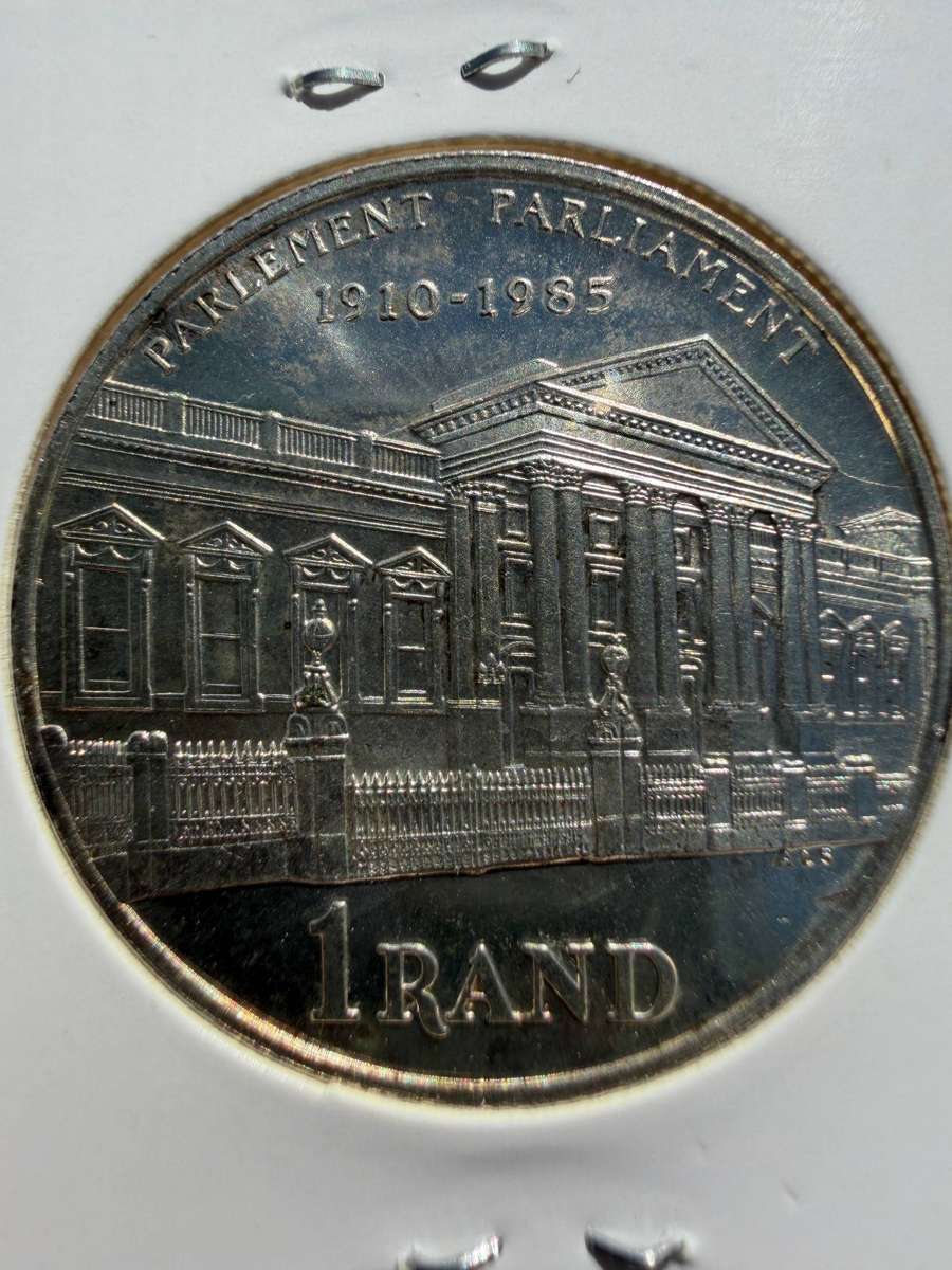 South Africa  1 Rand  1985  Parliament (19101985)  Proof  Silver